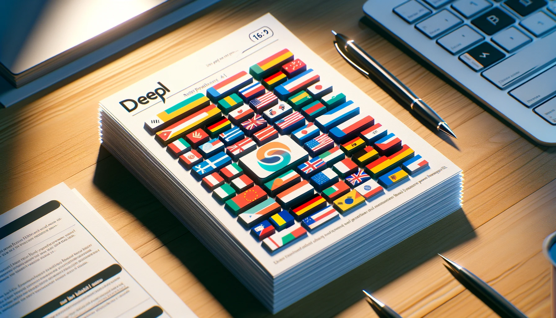 Mit DALL-E 3 erstellte Illiustartion der deepl.-KI