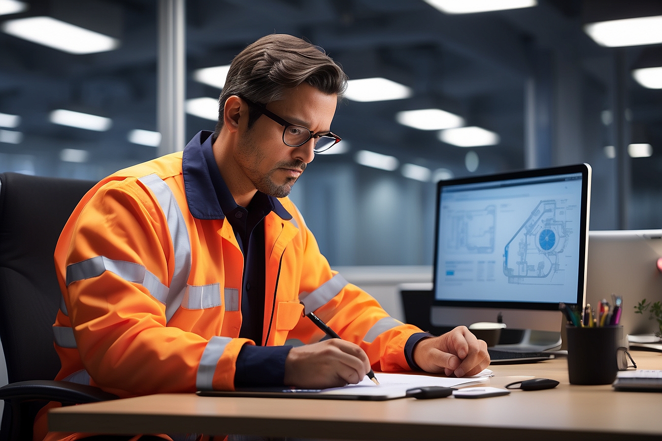 Sicherheitsfachkraft in der Planungsphase